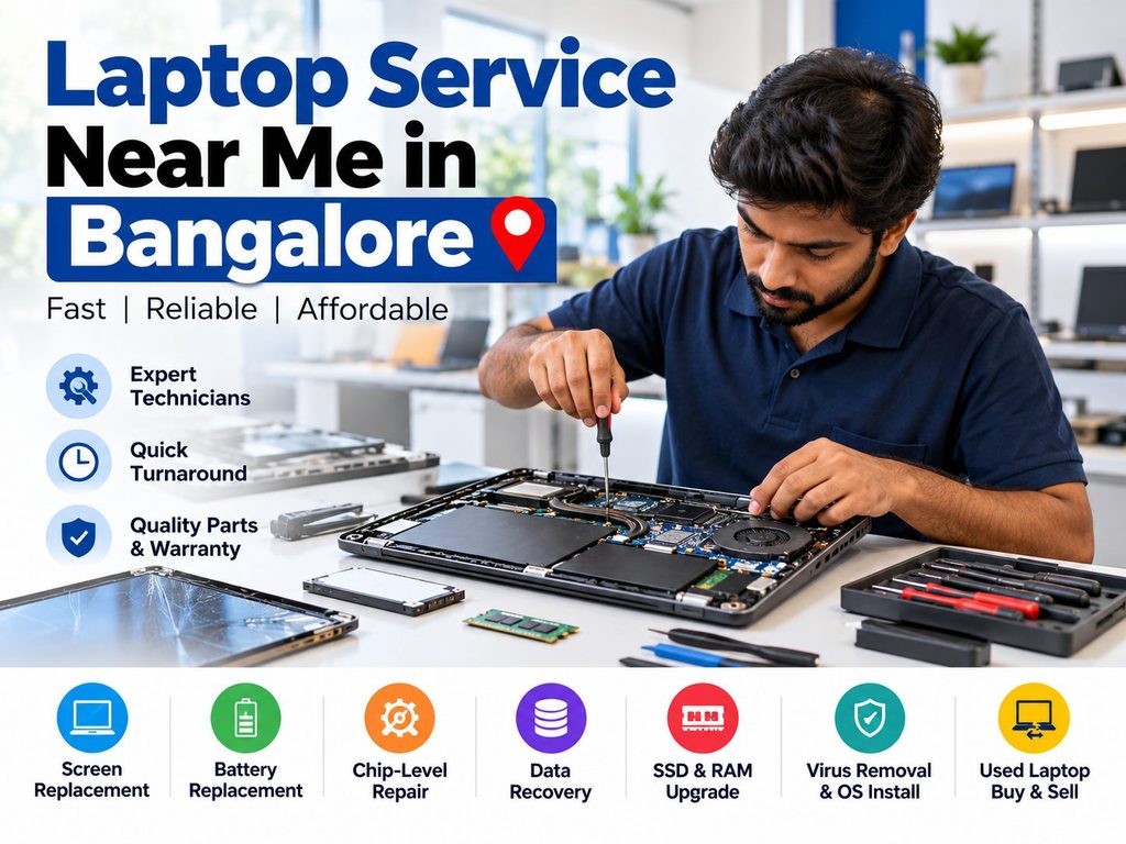 Laptop Service Near Me in Bangalore? 7 Things to Check Before You Hand Over Your Laptop