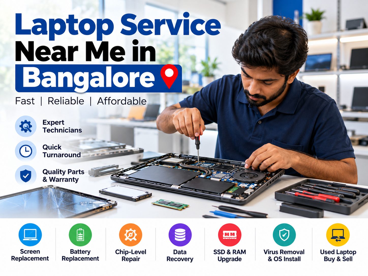 Laptop Service Near Me in Bangalore? 7 Things to Check Before You Hand Over Your Laptop